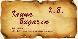 Kruna Bugarin vizit kartica